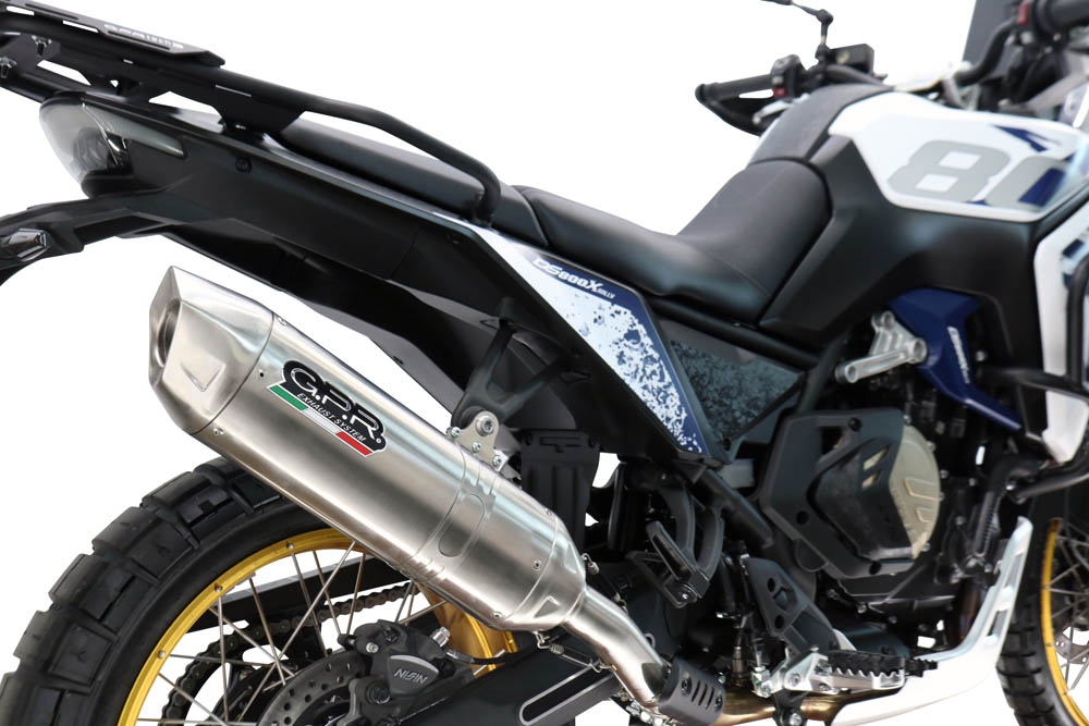 Scarico GPR compatibile con  Voge DS 800 Rally 2025-2026, Furore-X Acciaio Inox, Scarico Racing, con raccordo specifico e db killer estraibile, non conforme per uso stradale