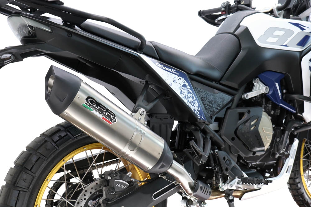 Scarico GPR compatibile con  Voge DS 800 Rally 2025-2026, Furore-X Titanio, Scarico omologato, silenziatore con db killer estraibile e raccordo specifico