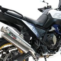 Scarico GPR compatibile con  Voge DS 800 Rally 2025-2026, Trioval, Scarico omologato, silenziatore con db killer estraibile e raccordo specifico