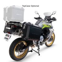 GPR TECH COMPATABILE CON Voge 900DSX 2024/2025 e5 GPR TECH COPPIA DI VALIGIE LATERALI NERE ALPI-TECH 38 LT. + 32 LT. CON PORTA PACCHI NERO 