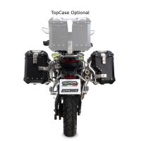GPR TECH COMPATABILE CON Voge 900DSX 2024/2025 e5 GPR TECH COPPIA DI VALIGIE LATERAL DI COLORE ARGENTO, ALPI-TECH 38 LT. + 32 LT. CON TELAIO SPECIFICO COLORE NERO 