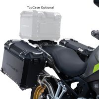 GPR TECH COMPATABILE CON Voge 900DSX 2024/2025 e5 GPR TECH COPPIA DI VALIGIE LATERAL DI COLORE ARGENTO, ALPI-TECH 38 LT. + 32 LT. CON TELAIO SPECIFICO COLORE NERO 