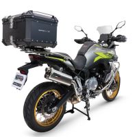 GPR TECH COMPATABILE CON Voge 900DSX 2024/2025 e5 GPR TECH BAULETTO TOP CASE ALPI-TECH 45 LT. COLORE NERO CON PIASTRA SPECIFICA 