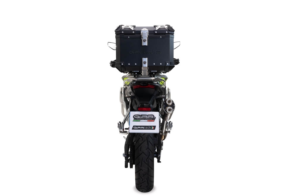 GPR TECH COMPATABILE CON Voge 900DSX 2024/2025 e5 GPR TECH BAULETTO TOP CASE ALPI-TECH 35 LT. COLORE NERO CON PIASTRA SPECIFICA 