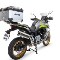 GPR TECH COMPATABILE CON Voge 900DSX 2024/2025 e5 GPR TECH BAULETTO TOP CASE ALPI-TECH 45 LT. COLORE ARGENTO CON PIASTRA SPECIFICA 