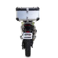 GPR TECH COMPATABILE CON Voge 900DSX 2024/2025 e5 GPR TECH BAULETTO TOP CASE ALPI-TECH 45 LT. COLORE ARGENTO CON PIASTRA SPECIFICA 