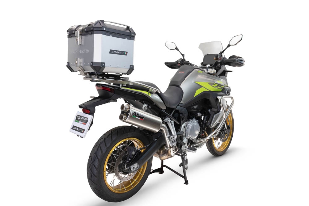 GPR TECH COMPATABILE CON Voge 900DSX 2024/2025 e5 GPR TECH BAULETTO TOP CASE ALPI-TECH 35 LT. COLORE ARGENTO CON PIASTRA SPECIFICA 