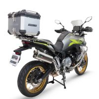 GPR TECH COMPATABILE CON Voge 900DSX 2024/2025 e5 GPR TECH BAULETTO TOP CASE ALPI-TECH 35 LT. COLORE ARGENTO CON PIASTRA SPECIFICA 