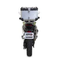 GPR TECH COMPATABILE CON Voge 900DSX 2024/2025 e5 GPR TECH BAULETTO TOP CASE ALPI-TECH 35 LT. COLORE ARGENTO CON PIASTRA SPECIFICA 