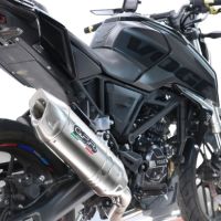 Scarico GPR compatibile con  Voge Brivido R125 2025-2026, Furore-X Inox, Scarico completo racing, fornito con db killer estraibile e collettore, non conforme per uso stradale