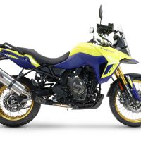 GPR exhaust compatible with  Suzuki V-STROM DL 800 DE - SE 2023-2025, Dual Inox, Homologated legal slip-on exhaust including removable db killer and link pipe 