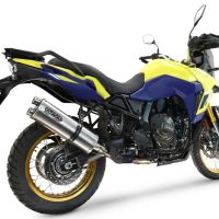 GPR exhaust compatible with  Suzuki V-STROM DL 800 DE - SE 2023-2025, Dual Inox, Homologated legal slip-on exhaust including removable db killer and link pipe 