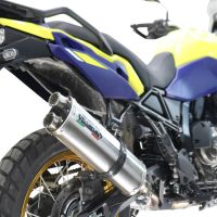 GPR exhaust compatible with  Suzuki V-STROM DL 800 DE - SE 2023-2025, Dual Inox, Homologated legal slip-on exhaust including removable db killer and link pipe 