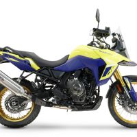 Scarico compatibile con Suzuki V-STROM DL 800 DE - SE 2023-2025, Furore-X Acciaio Inox, Scarico omologato, silenziatore con db killer estraibile e raccordo specifico
