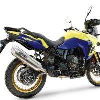 Scarico GPR compatibile con  Suzuki V-STROM DL 800 DE - SE 2023-2025, Furore-X Acciaio Inox, Scarico omologato, silenziatore con db killer estraibile e raccordo specifico