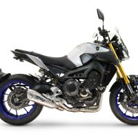 Scarico GPR compatibile con  Yamaha Mt-09 2014-2016, GP-Revo Titanium, Scarico completo omologato per il rumore,fornito con db killer,catalizzatore conforme alla revisione e collettore