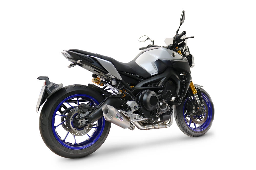 Scarico GPR compatibile con  Yamaha Mt-09 2014-2020, GP-Revo Titanium, Scarico completo racing, fornito con db killer estraibile e collettore, non conforme per uso stradale