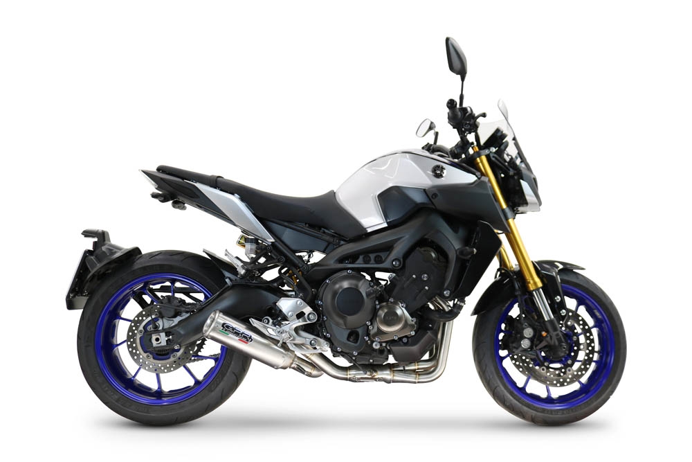 Scarico GPR compatibile con  Yamaha Mt-09 2014-2020, M3 Inox , Scarico completo racing, fornito con db killer estraibile e collettore, non conforme per uso stradale