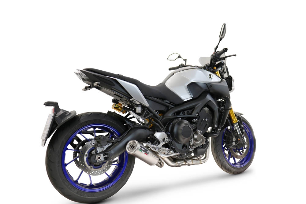 Scarico GPR compatibile con  Yamaha Mt-09 2014-2020, M3 Inox , Scarico completo racing, fornito con db killer estraibile e collettore, non conforme per uso stradale