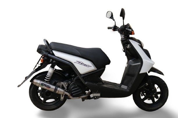 Exhaust compatible with Yamaha Zuma 125 2009-2015, Deeptone Inox, Racing full system exhaust, including removable db killer 