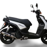 Exhaust compatible with Yamaha Zuma 125 2009-2015, Deeptone Inox, Racing full system exhaust, including removable db killer 