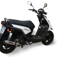 Exhaust compatible with Yamaha Zuma 125 2009-2015, Deeptone Inox, Racing full system exhaust, including removable db killer 