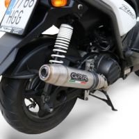 Exhaust compatible with Yamaha Zuma 125 2009-2015, Deeptone Inox, Racing full system exhaust, including removable db killer 