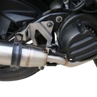 Exhaust compatible with Yamaha Zuma 125 2009-2015, Deeptone Inox, Racing full system exhaust, including removable db killer 
