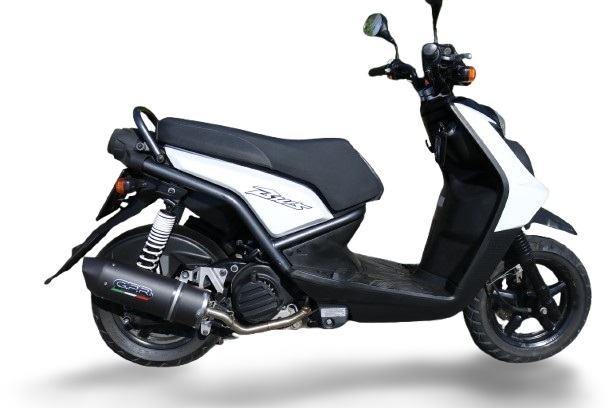 Exhaust compatible with Yamaha Zuma 125 2009-2015, Furore Nero, Racing full system exhaust, including removable db killer 
