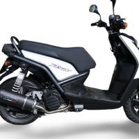 Exhaust compatible with Yamaha Zuma 125 2009-2015, Furore Nero, Racing full system exhaust, including removable db killer 