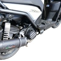 Exhaust compatible with Yamaha Zuma 125 2009-2015, Furore Nero, Racing full system exhaust, including removable db killer 