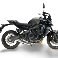 GPR exhaust compatible with  Yamaha Mt-09 2021-2024, Deeptone Inox, Racing full system exhaust, including removable db killer 