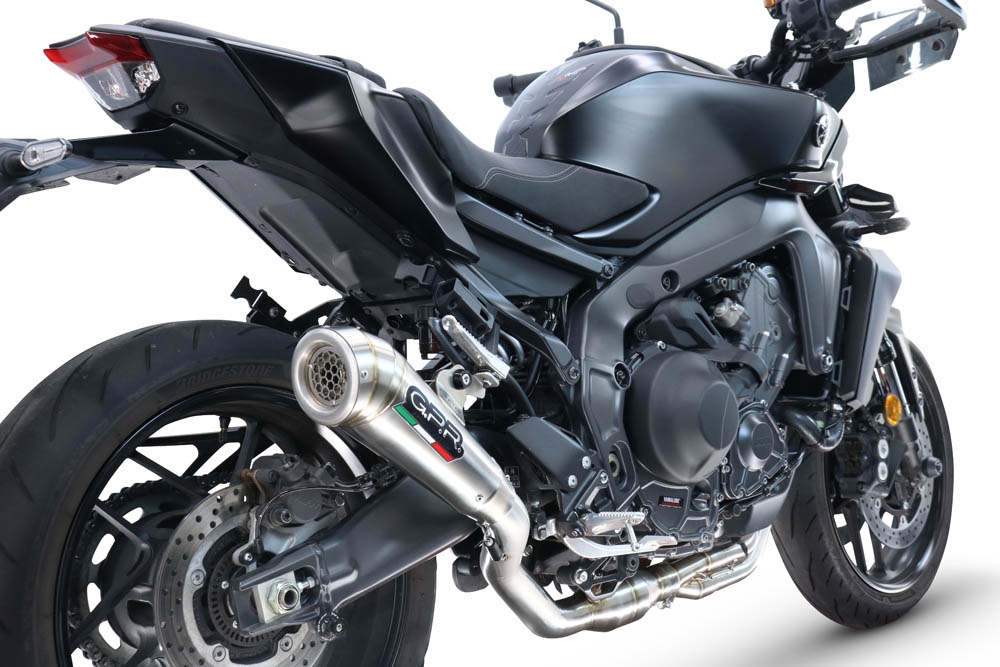 Scarico GPR compatibile con  Yamaha Mt-09 2025-2026, Powercone Evo, Scarico completo omologato,fornito con db killer estraibile,catalizzatore e collettore