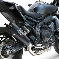 Scarico GPR compatibile con  Yamaha Mt-09 2021-2024, GP-Revo Black Titanium, Scarico completo omologato per il rumore,fornito con db killer,catalizzatore conforme alla revisione e collettore