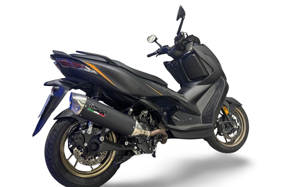 Scarico GPR compatibile con  Zontes 365M 2024-2026, Furore-X Scooter, Silenziatore omologato per il rumore,fornito con db killer,catalizzatore conforme alla revisione e raccordo