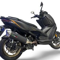Scarico GPR compatibile con  Zontes 365M 2024-2026, Furore-X Scooter, Silenziatore omologato per il rumore,fornito con db killer,catalizzatore conforme alla revisione e raccordo