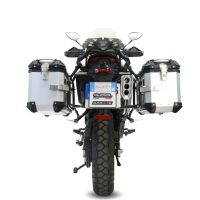 GPR TECH COMPATIBILE CON Zontes 703 F 2025/2026 GPR TECH COPPIA DI VALIGIE LATERALI ARGENTO ALPI-TECH 38 LT. + 38 LT. CON TELAIO SPECIFICO 