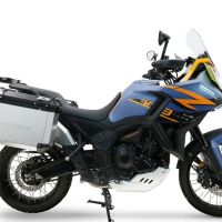 GPR TECH COMPATIBILE CON Zontes 703 F 2025/2026 GPR TECH COPPIA DI VALIGIE LATERALI ARGENTO ALPI-TECH 38 LT. + 38 LT. CON TELAIO SPECIFICO 