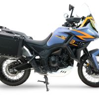 GPR TECH compatible with  Zontes 703 F 2025/2026 GPR TECH Pair of side cases aluminum made, black color with specific pannier holder Capacity 38 LT. + 38 LT.