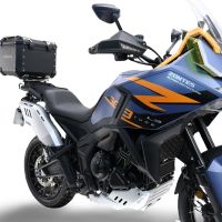GPR TECH COMPATABILE CON Zontes 703 F 2025/2026 GPR TECH BAULETTO TOP CASE ALPI-TECH 35 LT. COLORE NERO CON PIASTRA SPECIFICA 