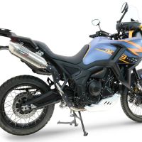 Scarico GPR compatibile con  Zontes 703 F 2025-2026, Furore-X Acciaio Inox, Scarico omologato, silenziatore con db killer estraibile e raccordo specifico