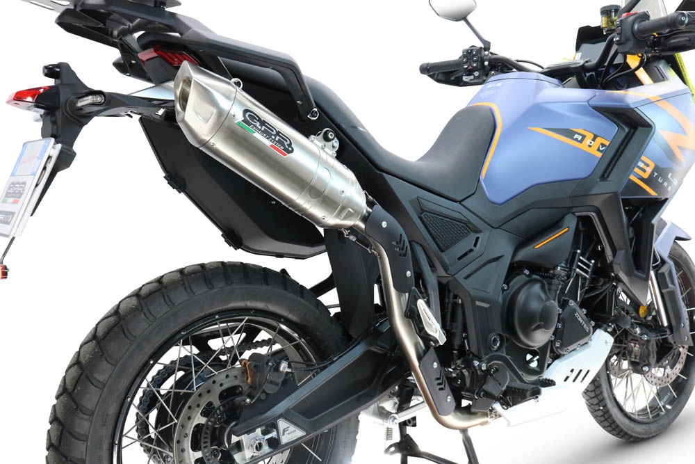 Scarico GPR compatibile con  Zontes 703 F 2025-2026, Furore-X Acciaio Inox, Scarico omologato, silenziatore con db killer estraibile e raccordo specifico