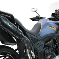 Scarico GPR compatibile con  Zontes 703 F 2025-2026, Furore-X Titanio Nero, Scarico omologato, silenziatore con db killer estraibile e raccordo specifico