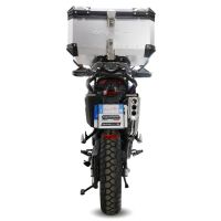 GPR TECH COMPATIBILE CON Zontes 703 F 2025/2026 GPR TECH BAULETTO TOP CASE ALPI-TECH 45 LT. COLORE ARGENTO CON PIASTRA SPECIFICA 