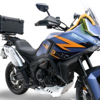 GPR TECH COMPATABILE CON Zontes 703 F 2025/2026 GPR TECH BAULETTO TOP CASE ALPI-TECH 45 LT. COLORE NERO CON PIASTRA SPECIFICA 