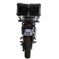 GPR TECH COMPATABILE CON Zontes 703 F 2025/2026 GPR TECH BAULETTO TOP CASE ALPI-TECH 45 LT. COLORE NERO CON PIASTRA SPECIFICA 